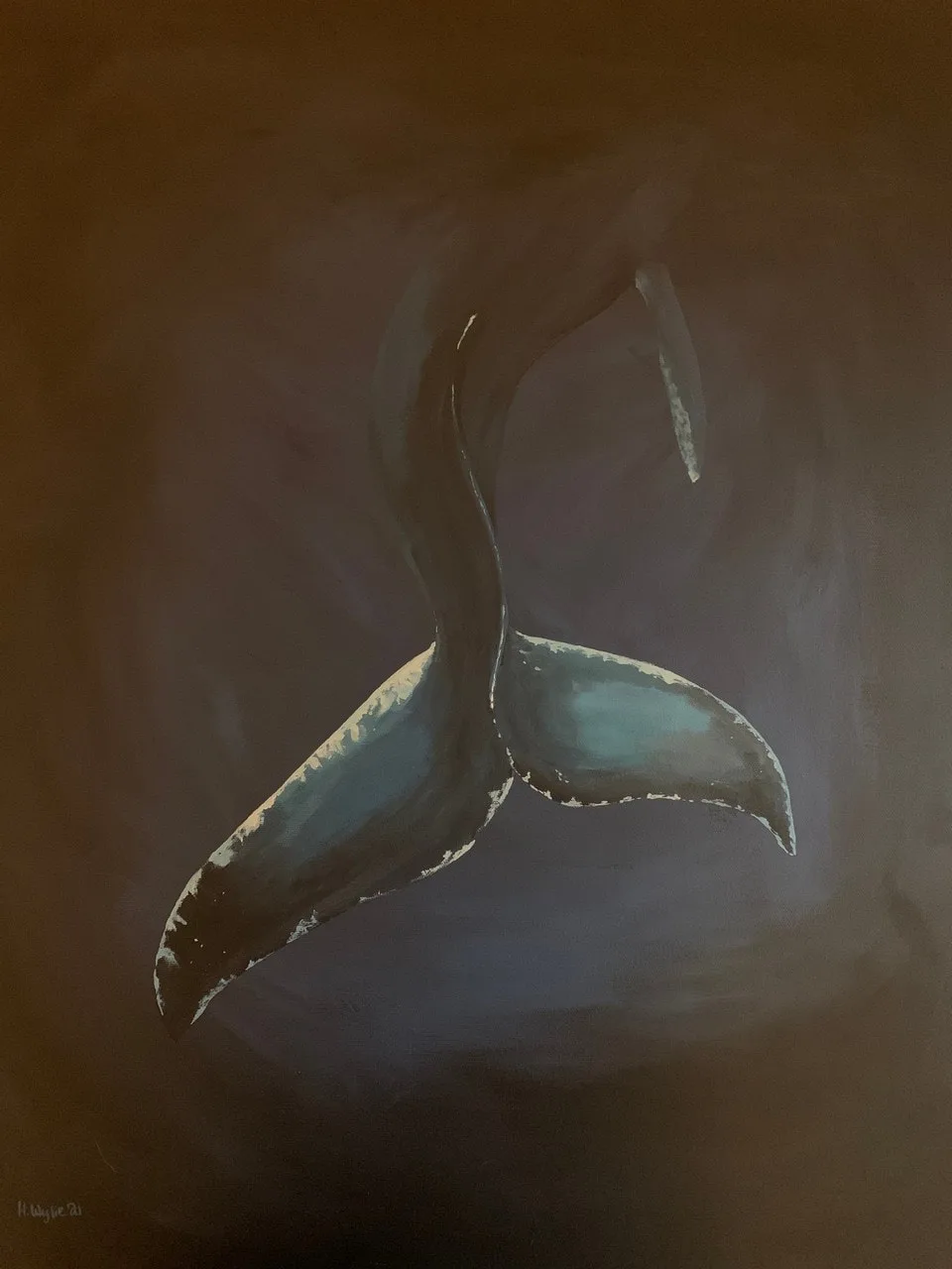 Humpback Whale Tail & Heather Wylie, Humpback Whale Tail & H.Wylie